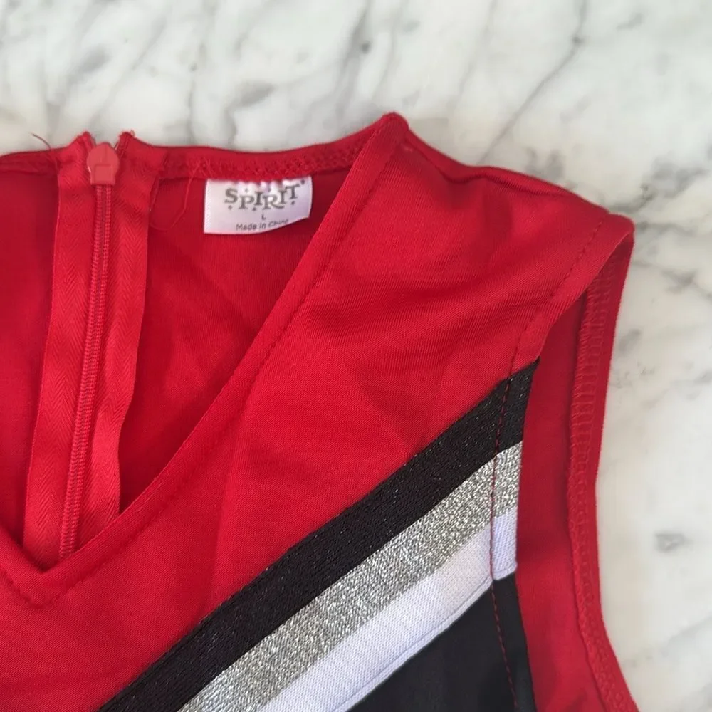 Red Cheerleader Costume Youth L Spirit Halloween